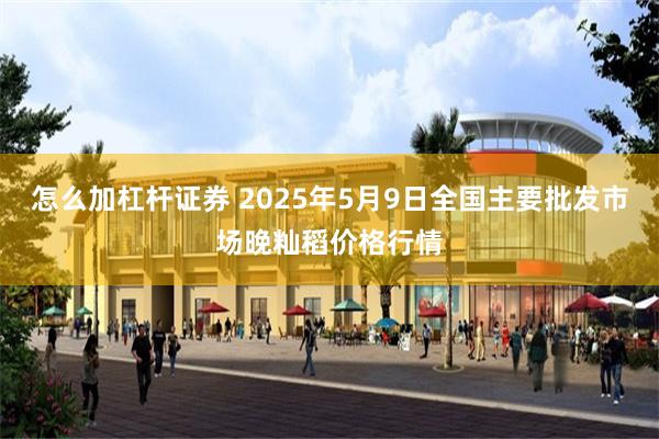 怎么加杠杆证券 2025年5月9日全国主要批发市场晚籼稻价格行情