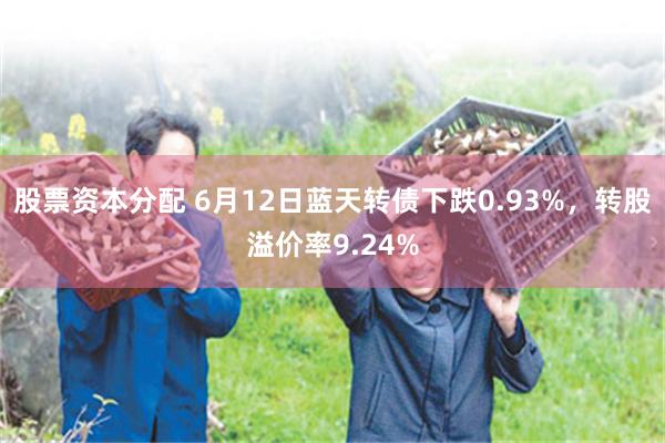 股票资本分配 6月12日蓝天转债下跌0.93%，转股溢价率9.24%