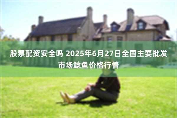 股票配资安全吗 2025年6月27日全国主要批发市场鲶鱼价格行情