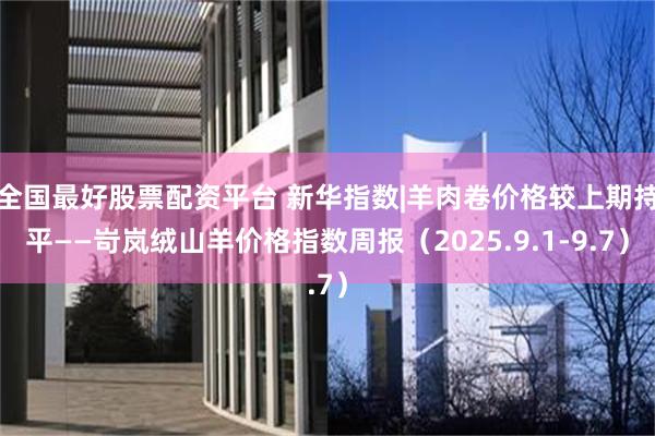 全国最好股票配资平台 新华指数|羊肉卷价格较上期持平——岢岚绒山羊价格指数周报（2025.9.1-9.7）